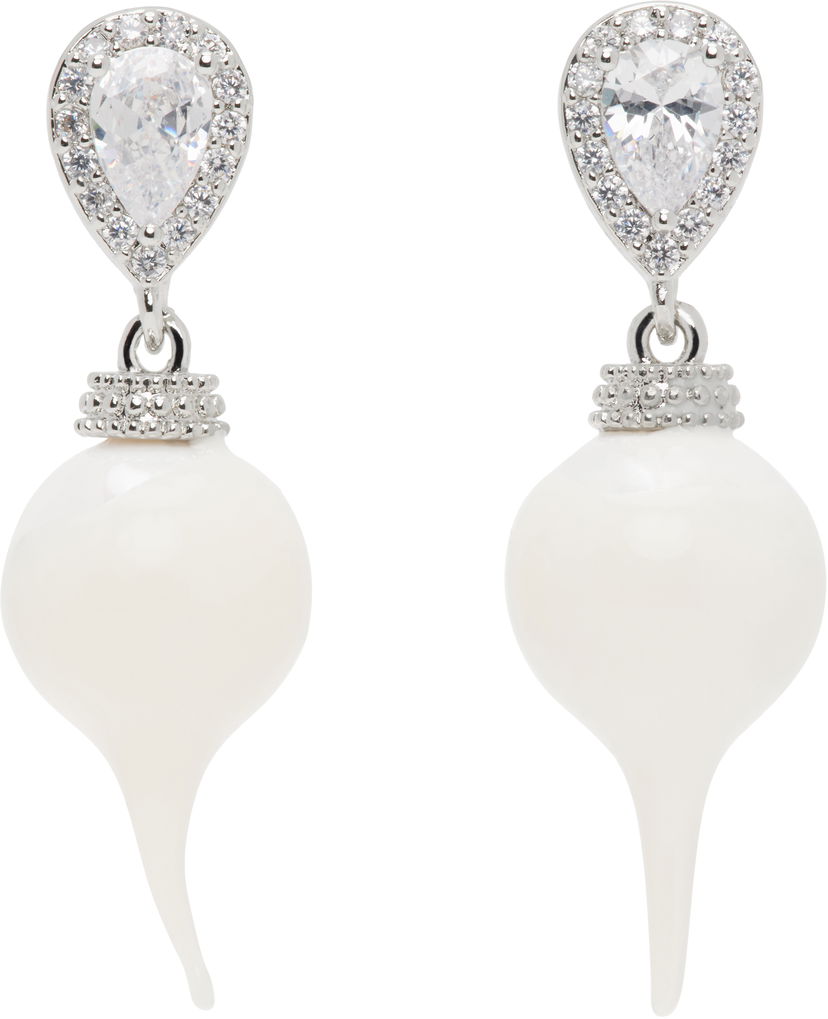 Örhängen Ottolinger Ottolinger Diamond Drop Earrings Vit | 125901425E01
