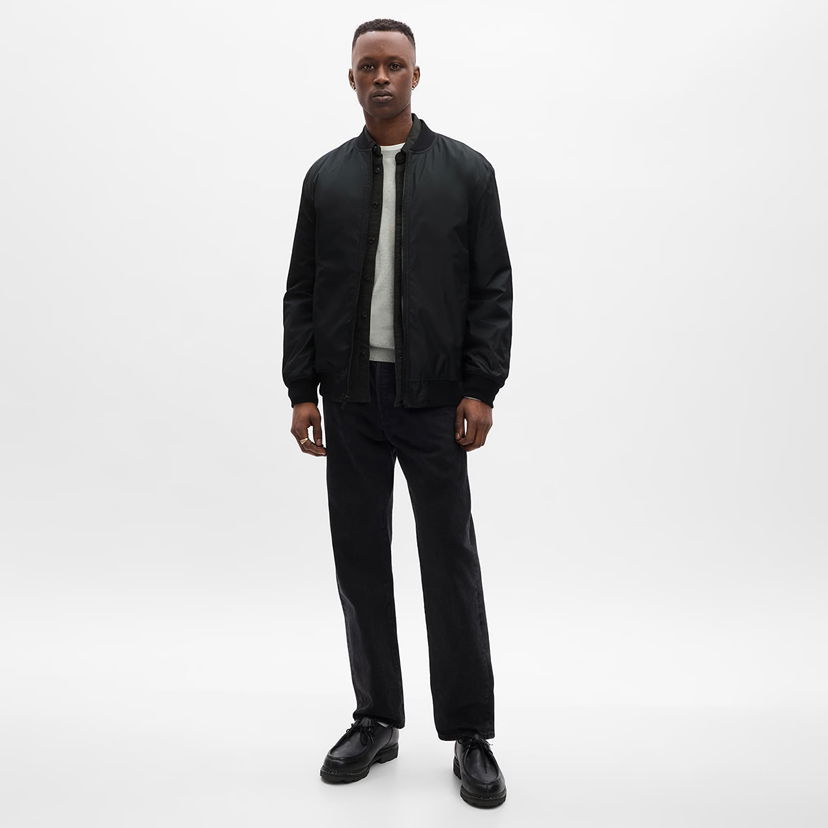Bomberjacka GAP Bomber Jacket True Black V2 Svart | 796704-00