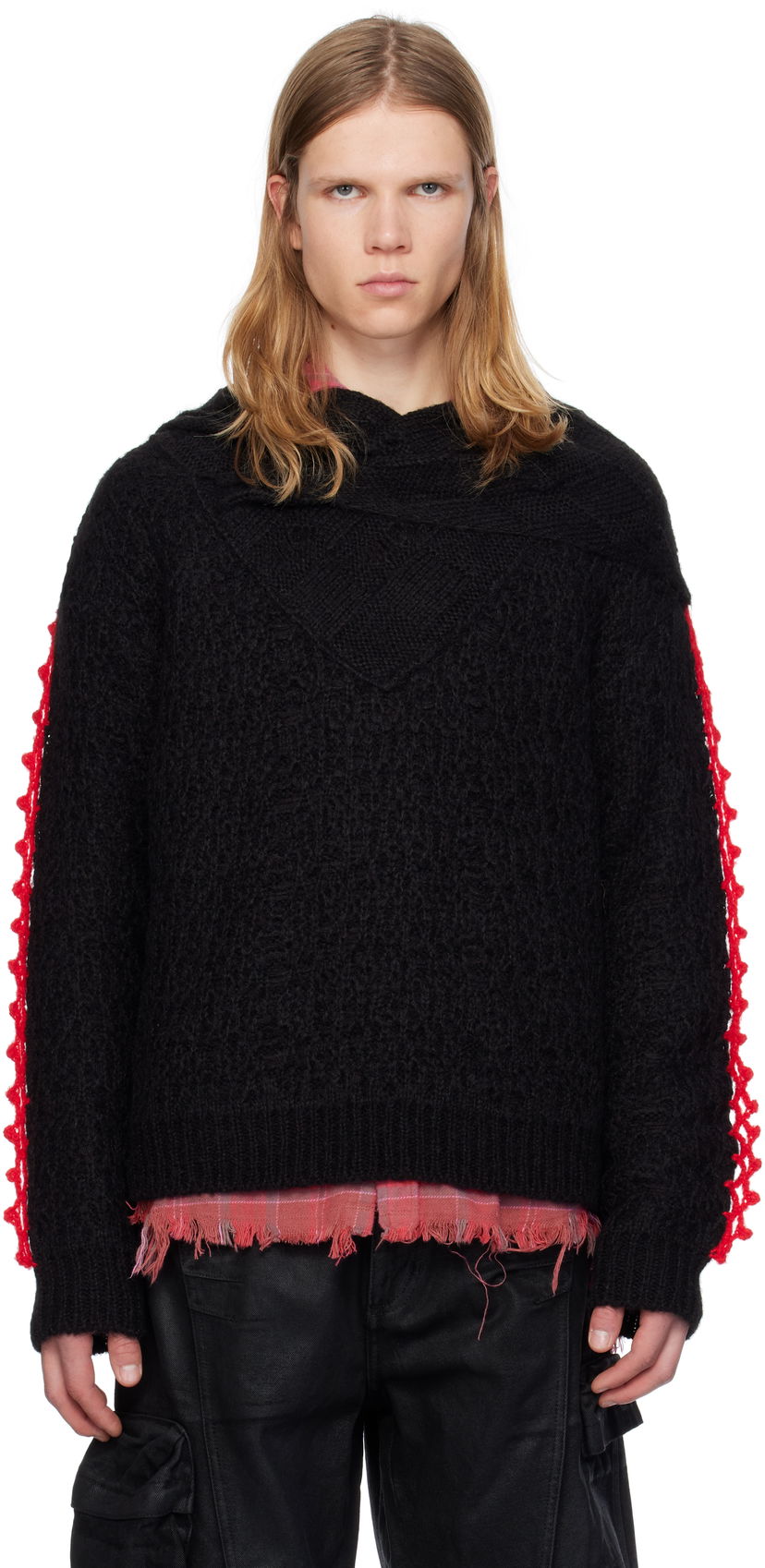 Sweater Andersson Bell Shawl Layered Sweater Svart | atb1161m