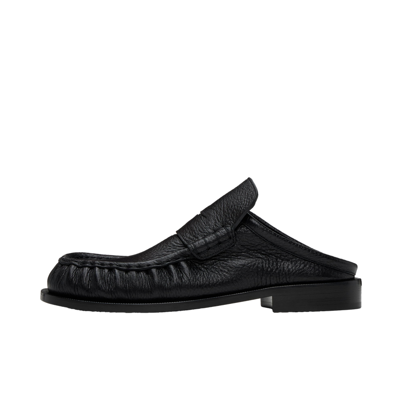 Sneakers och skor Dries Van Noten Leather Slip-on Loafers Svart | MS242-1326
