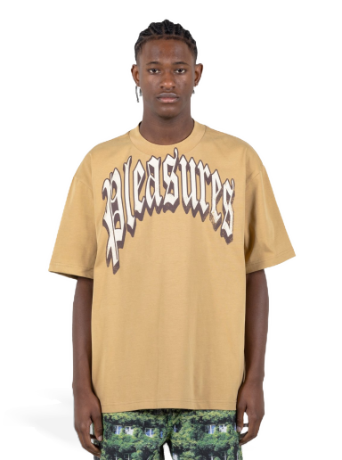 T-shirt Pleasures Twitch Heavyweight Tee Khaki Beige | P23SP028-KHAKI
