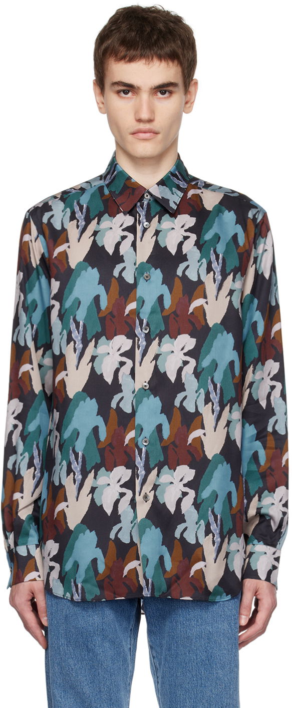 Skjorta Paul Smith Paul Smith Floral Print Shirt Flerfärgad | M1R-901U-L02070