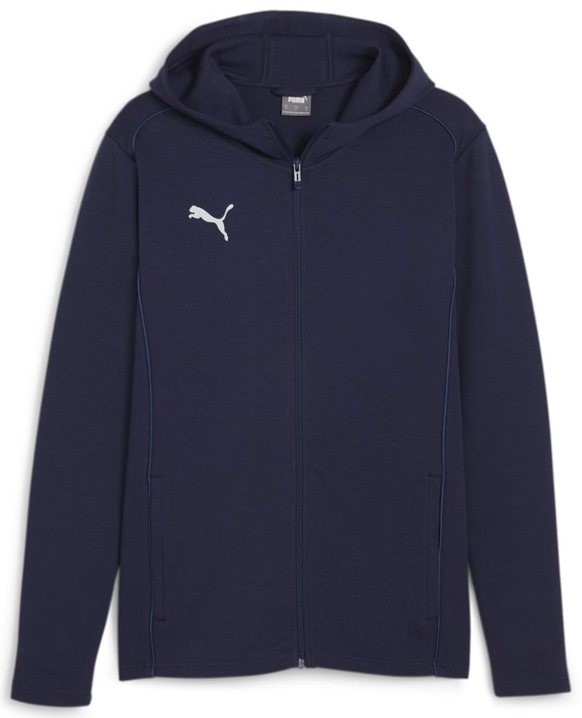 Sweatshirt Puma teamFINAL Casuals Hooded Jkt Mörkblå | 658528-06