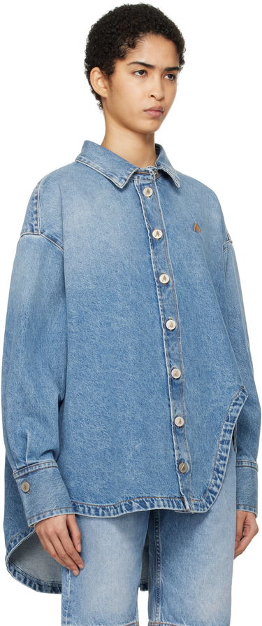 Skjorta The Attico Attico Diana Denim Shirt Blå | 250WCB00068 DDD085AA, 3