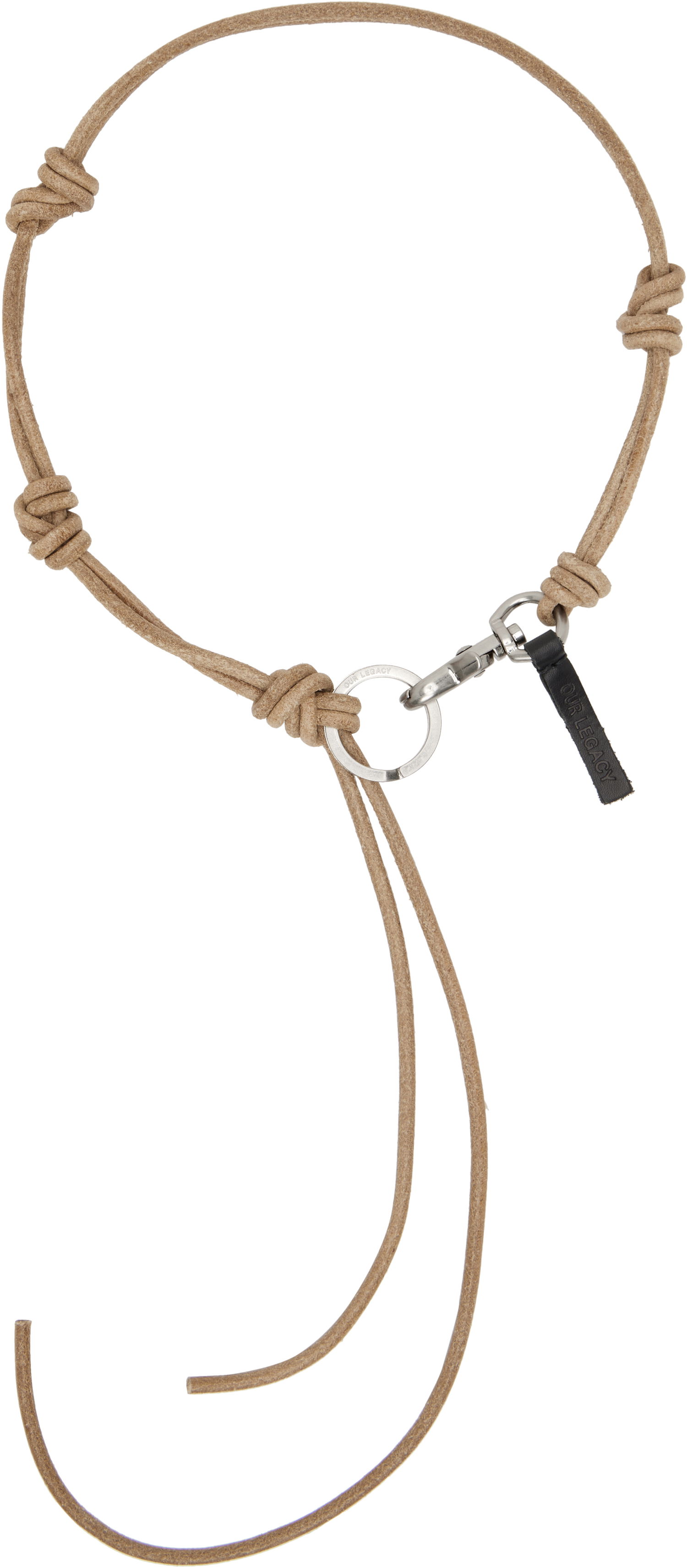 Nyckelringar OUR LEGACY Our Legacy Udon Ladon Suede Necklace Beige | A4248ULN, 0