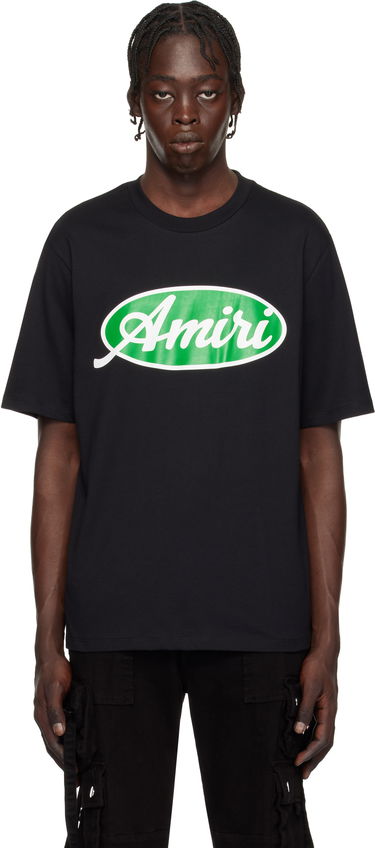 T-shirt AMIRI Oval Logo T-Shirt Svart | AMJYTE1133, 0