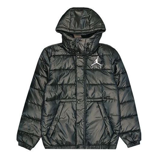 Pufferjacka Jordan Jordan Sports Warm Hooded Padded Jacket Svart | CQ4698-010