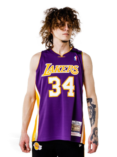 Jersey Mitchell & Ness Authentic Jersey Los Angeles Lakers Shaquille O'Neill Purpur | AJY4CP18186-LALPURP99SON