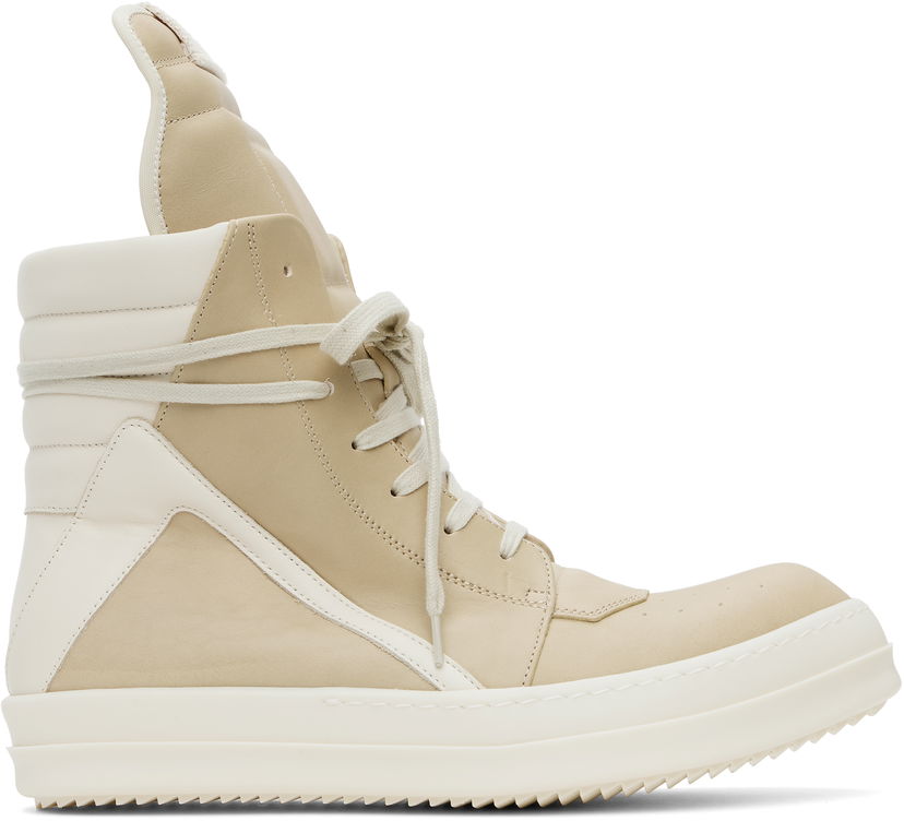 Sneakers och skor Rick Owens Rick Owens Hollywood Geobasket Beige | RR01E5894 LCHLCO