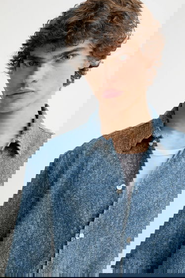 Skjorta Samsoe Samsoe Samsoe Samsoe SAAYO Regular Fit Denim Shirt Blå | M24200078, 3