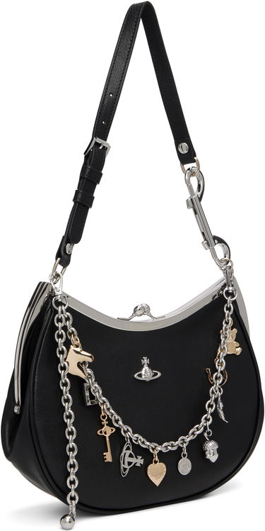 Handväska Vivienne Westwood Vivienne Westwood Charm Frame Bag Svart | 4B01000PW-L00BX-, 1
