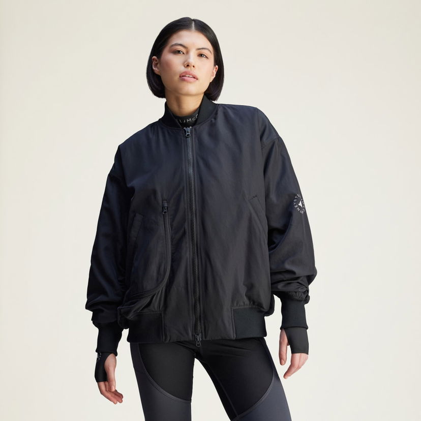 Bomberjacka adidas Performance Stella McCartney True Nature Woven Bomber Jacket Svart | JF8466