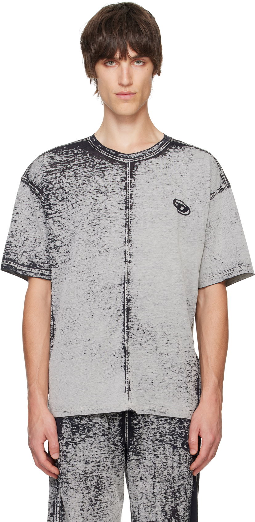 T-shirt Diesel Relaxed Fit T-shirt Grå | A14738-0DRAN-9DN