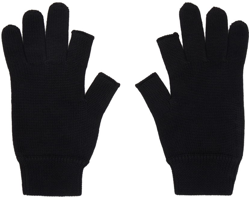 Handskar Rick Owens Black Porterville Touchscreen Gloves Svart | RU02D6492 WS