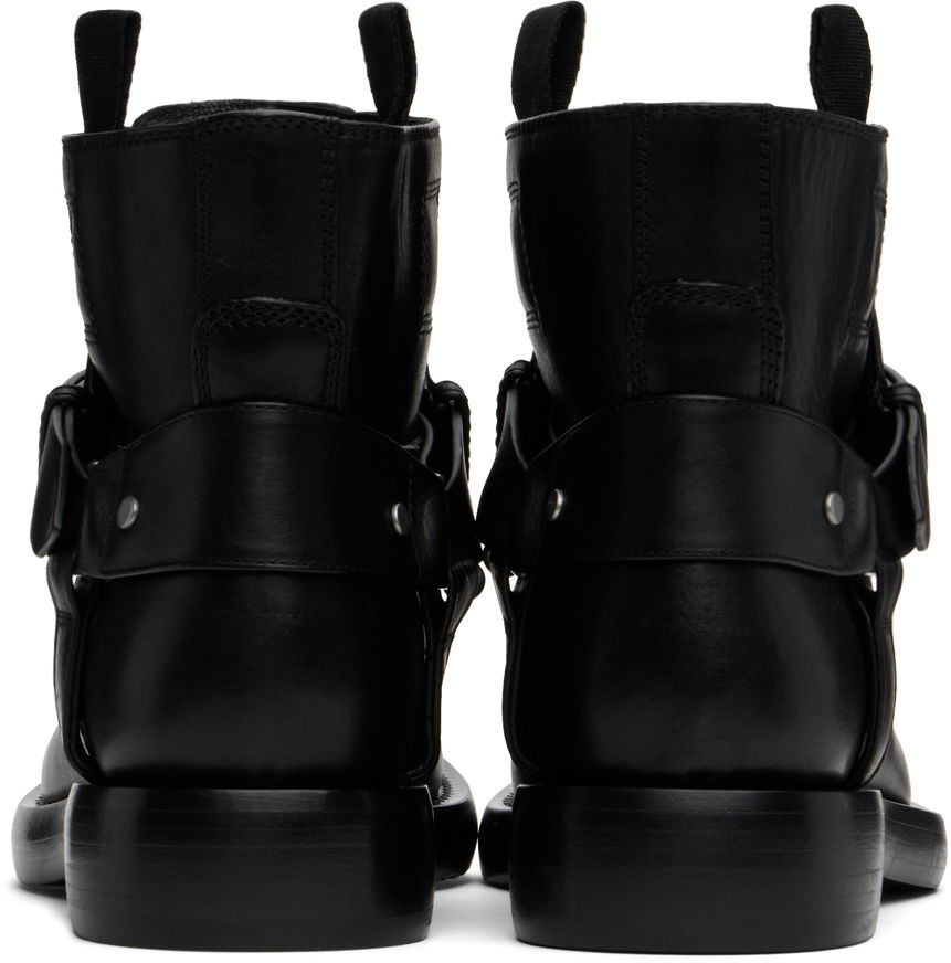 Kläder Burberry Burberry Leather Cobble Boots Svart | 8101287, 1