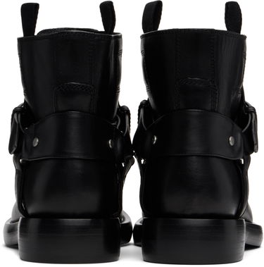 Kläder Burberry Burberry Leather Cobble Boots Svart | 8101287, 1