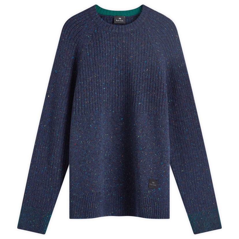 Sweater Paul Smith Paul Smith Men's Ribbed Knit Crew Mörkblå | M2R-968Y-N22234-49