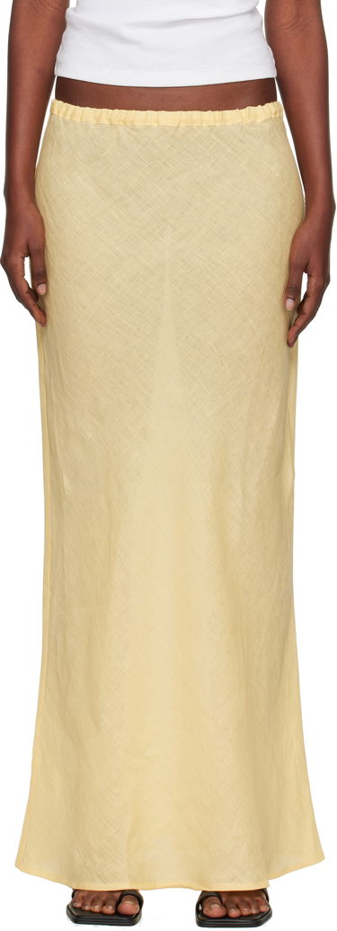 Kjol Baserange Baserange Dydine Maxi Skirt Gul | SSDY-FL-AU25, 0