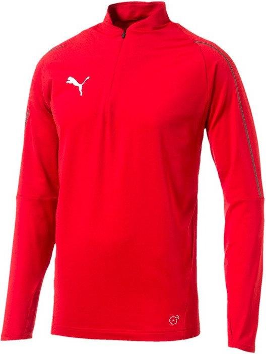 T-shirt Puma Training 1 4 Zip Top Röd | 65528901