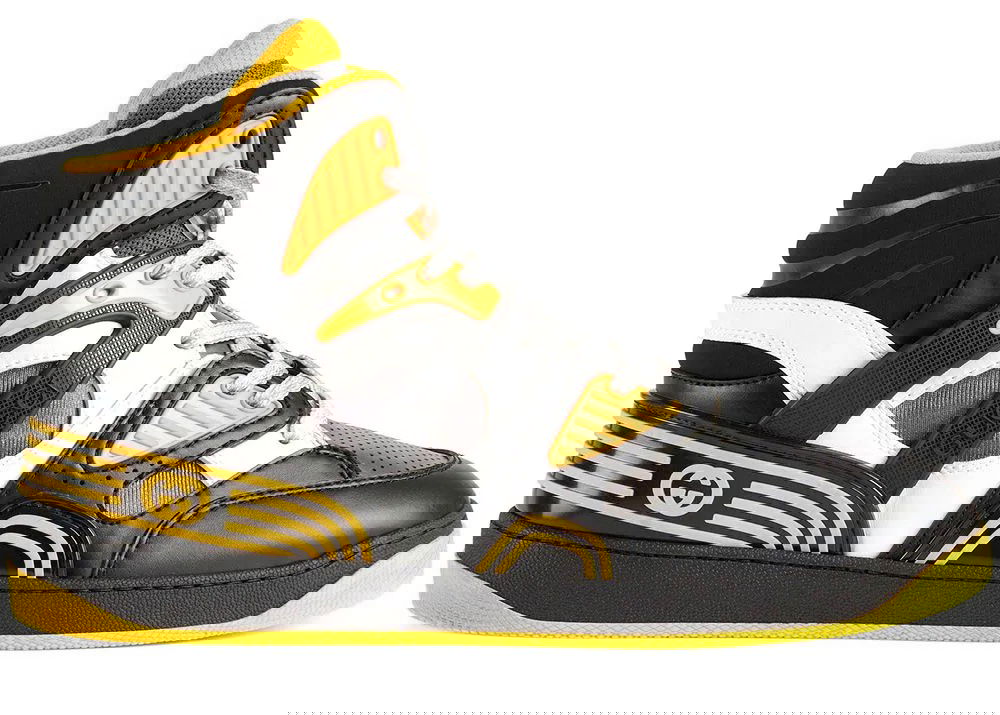 Sneakers och skor Gucci Basket Black Yellow Gul | 661308 2SH90 1098, 0
