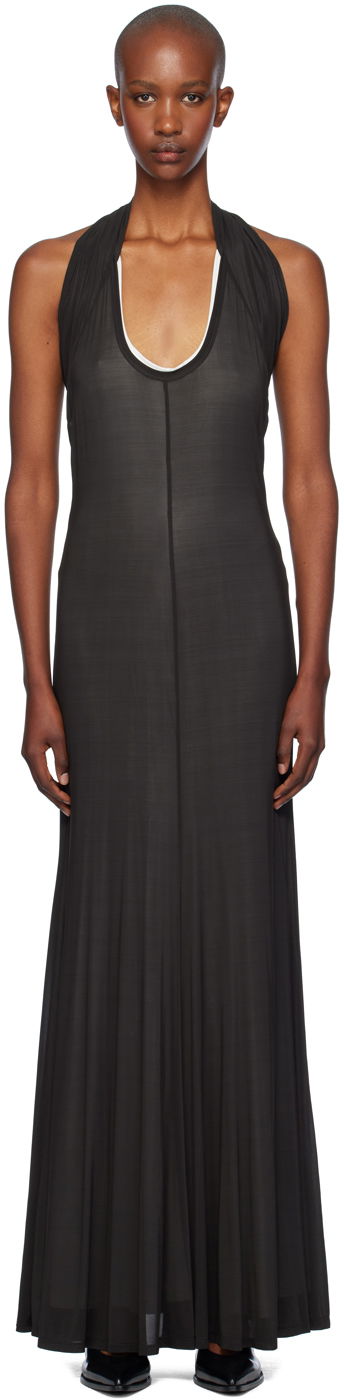 Klä Helmut Lang Dancer Maxi Dress Svart | O07HW605