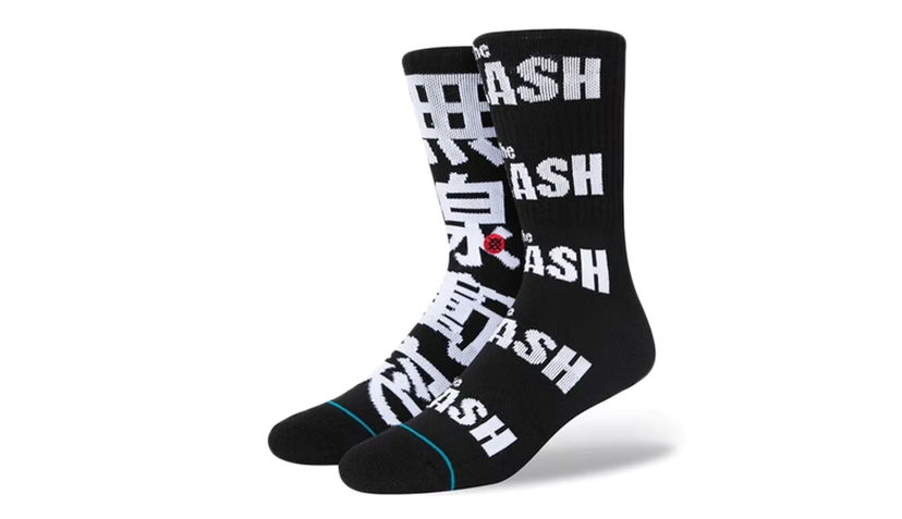 Strumpor Stance The Clash Radio Crew Socks Svart | A556D21RAD-BLK