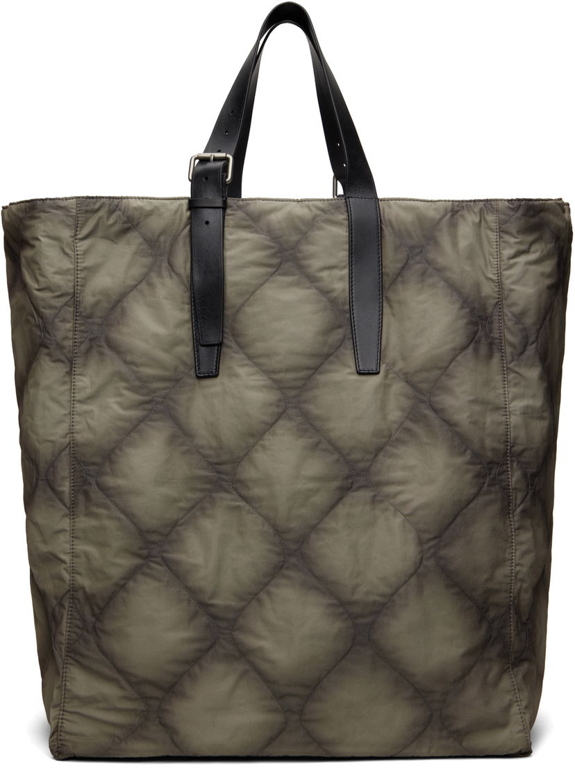 Tygpåse Dries Van Noten Dries Van Noten Quilted Canvas Tote Bag Grön | 251-021507-895
