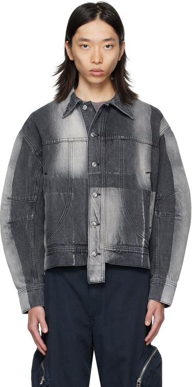 Jacka Eckhaus Latta Eckhaus Latta 'El Jacket Redux' Denim Jacket Grå | 1224-EL-PF25-SF, 0