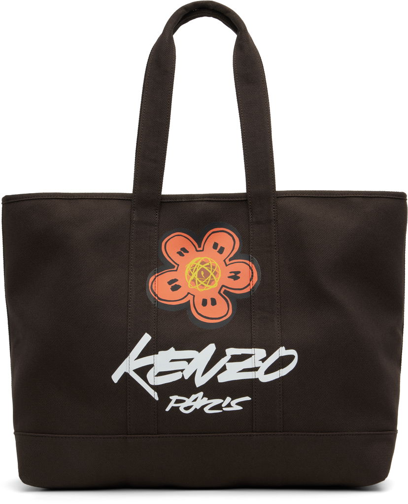 Tygpåse KENZO Kenzo Paris Futura 2000 Edition Large Utility Tote Brun | FF68SA911F36