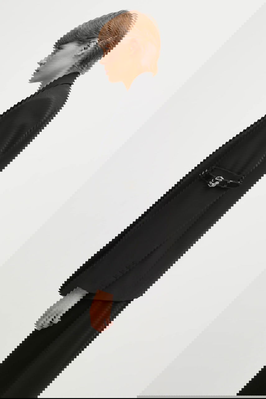 Jacka Coperni Coperni Logo Belted Blazer Svart | COPV37F3004, 1