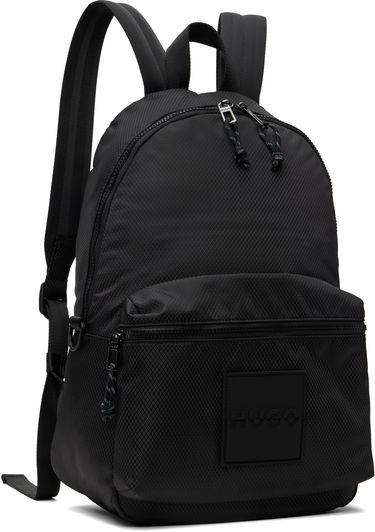 Ryggsäck BOSS HUGO Ripstop Backpack with Logo Patch Svart | 50551793, 2