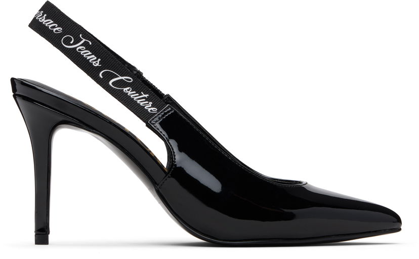 Skovård Versace Versace Jeans Couture Scarlett Slingback Mid Heels Svart | E79VA3S52_EZS859