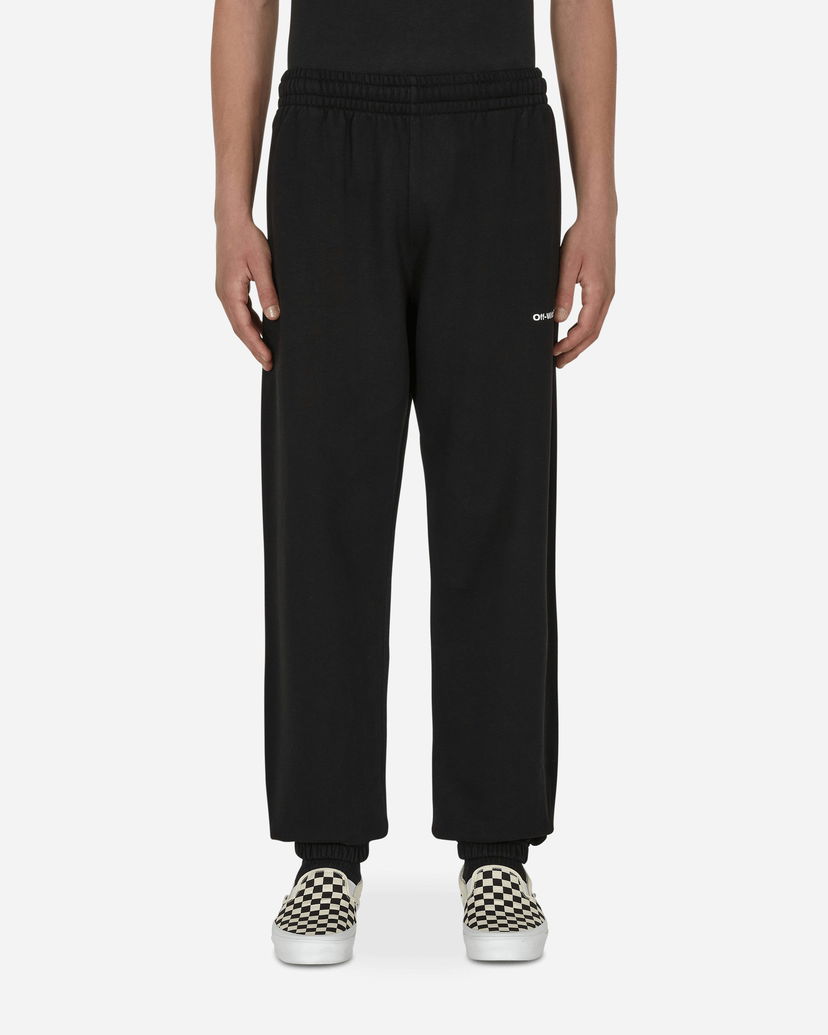 Träningsbyxor Off-White Wave Outline Diag Slim Sweatpants Black Svart | OMCH029F22FLE008 1001