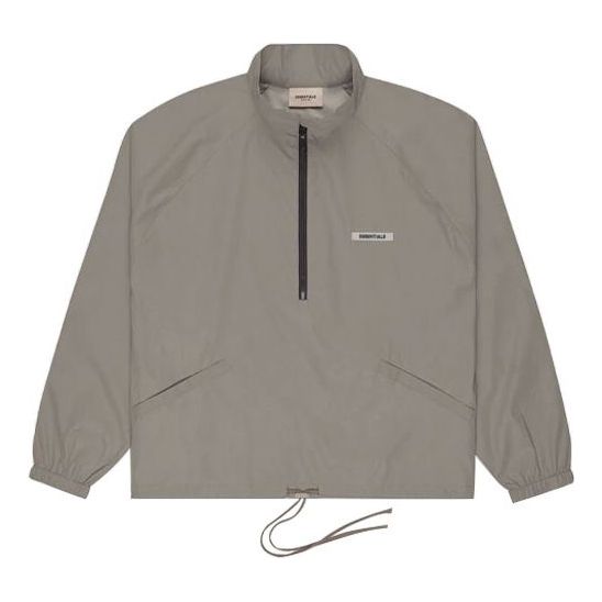 Vindjacka Fear of God Essentials Half Zip Track Jacket Grå | FOG-FW20-359