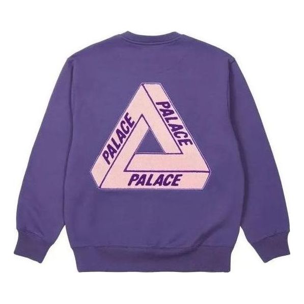 Sweatshirt Palace Fleece Tri-Ferg Crew Sweater Purpur | PLC23029