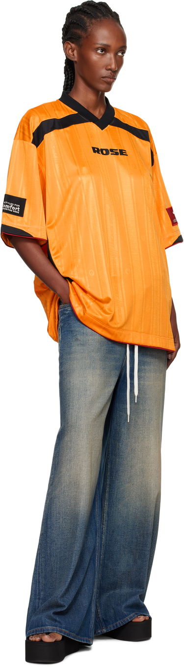 T-shirt Martine Rose Martine Rose Printed Football T-Shirt Orange | 197JT14307, 4