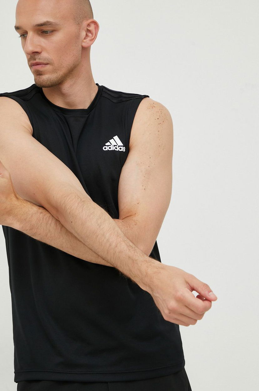 Linne adidas Performance adidas Performance Designed To Move Training Sleeveless T-Shirt Svart | GM2130