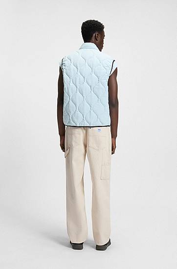 Jeans BOSS Straight-Fit Carpenter Pocket Jeans Vit | 50541154, 1