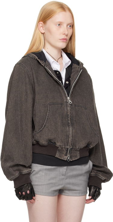 Bomberjacka OUR LEGACY Our Legacy Bank Denim Hooded Jacket Grå | M2251BBC, 1