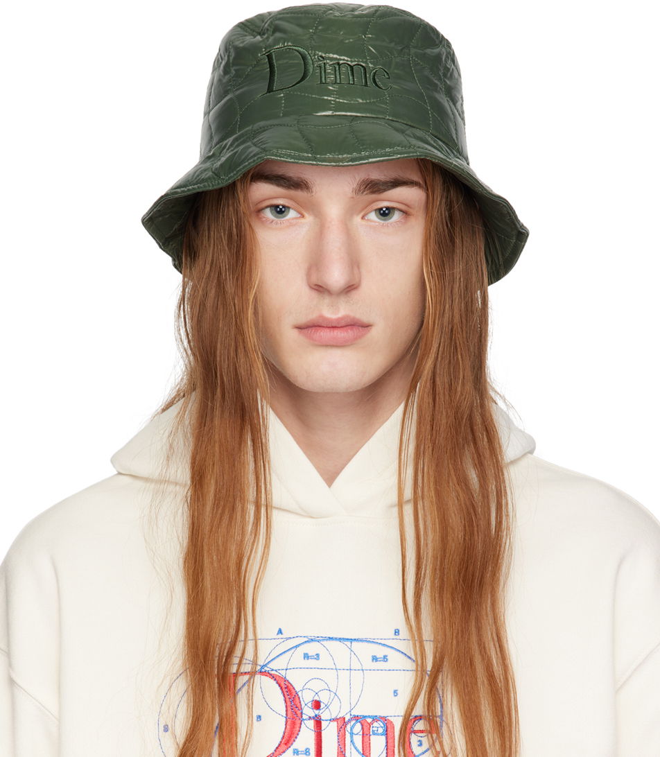 Hatt Dime Quilted Outline Bucket Hat Grön | DIME23D2F39ARM, 0