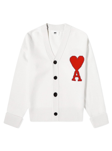 Sweater AMI ADC Big Cardigan Vit | BFUKC002-018-154