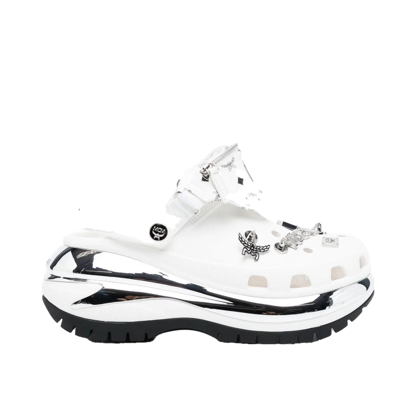 Sneakers och skor Crocs MCM x Mega Crush Clog "Belt Bag Bracelet White" Vit | 209357-100