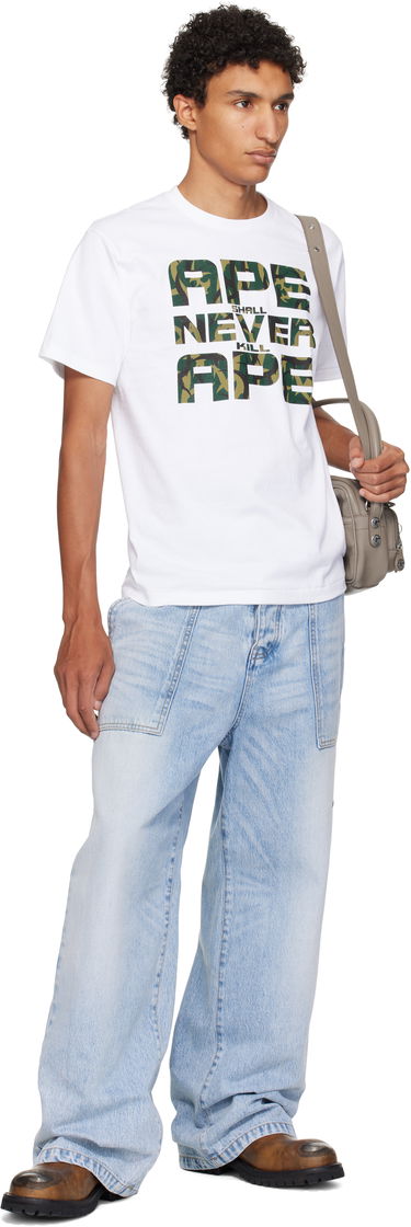 T-shirt BAPE A Bathing Ape 'ASNKA' Trial Camo T-Shirt Vit | 001TEL301036M, 3