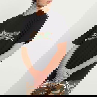 T-shirt BBC IceCream ICECREAM Woodland Camo Running Dog Graphic Tee, Large Svart | IC25380-BLK, 5