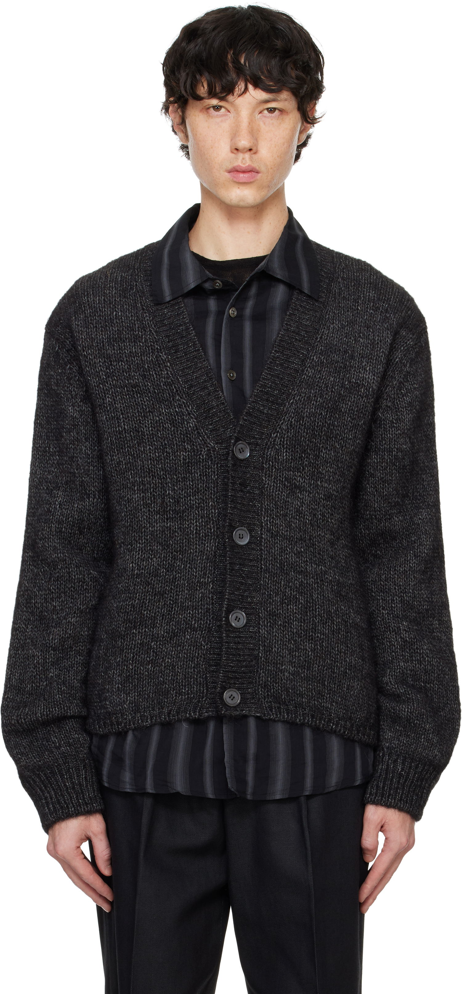 Sweater OUR LEGACY Our Legacy Academy Knit Cardigan Grå | M4243AP, 0