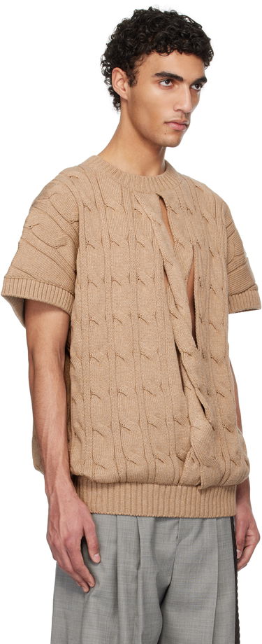 Sweater HED MAYNER Hed Mayner Knit Braids Sweater Brun | HMMA75072A-HA603, 1