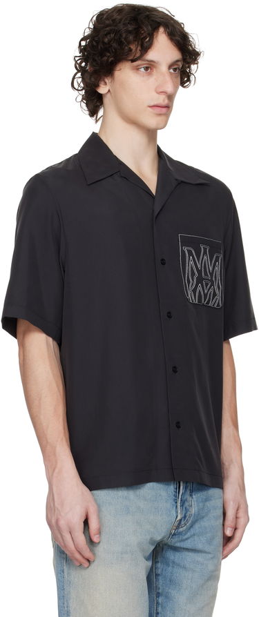 Skjorta AMIRI AMIRI MA Outline Bowling Shirt Svart | AMSTCA1151, 1