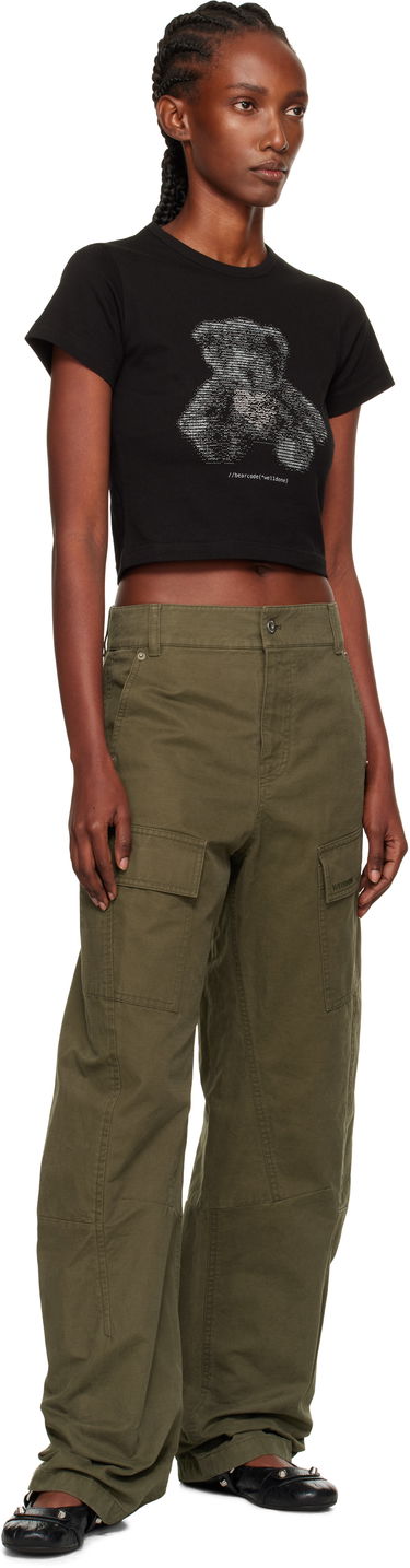 Cargo byxor We11done We11done Curved Cargo Trousers Grön | WD-PT2-25-216-W-KK, 3