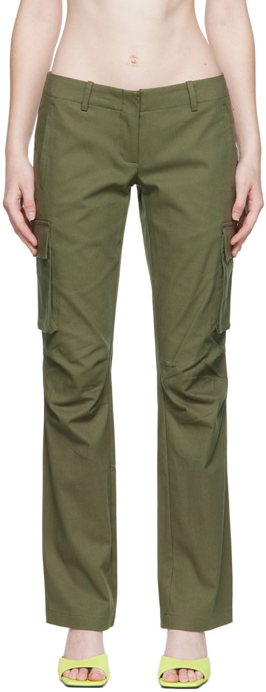 Cargo byxor Miaou Miaou Raven Cargo Trousers Grön | 1019-CL-MOS-SC