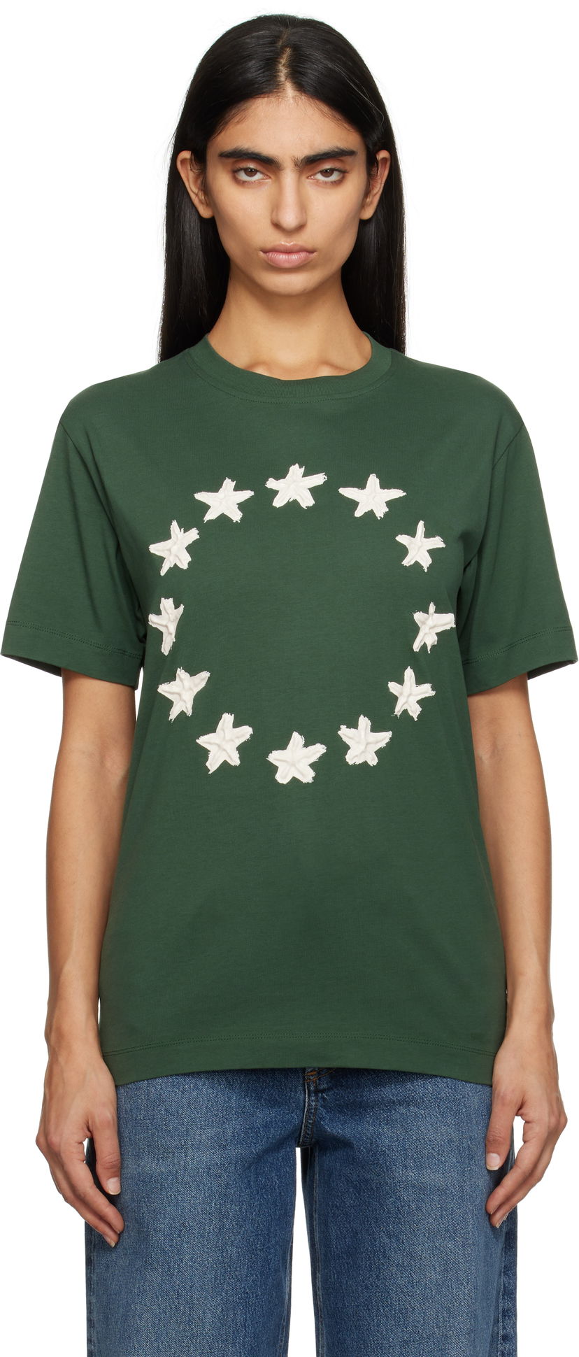 T-shirt Études Stars Regular T-Shirt Grön | H24MMTSH112-34